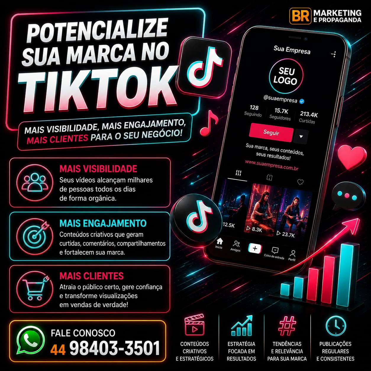 Sua marca no TikTok