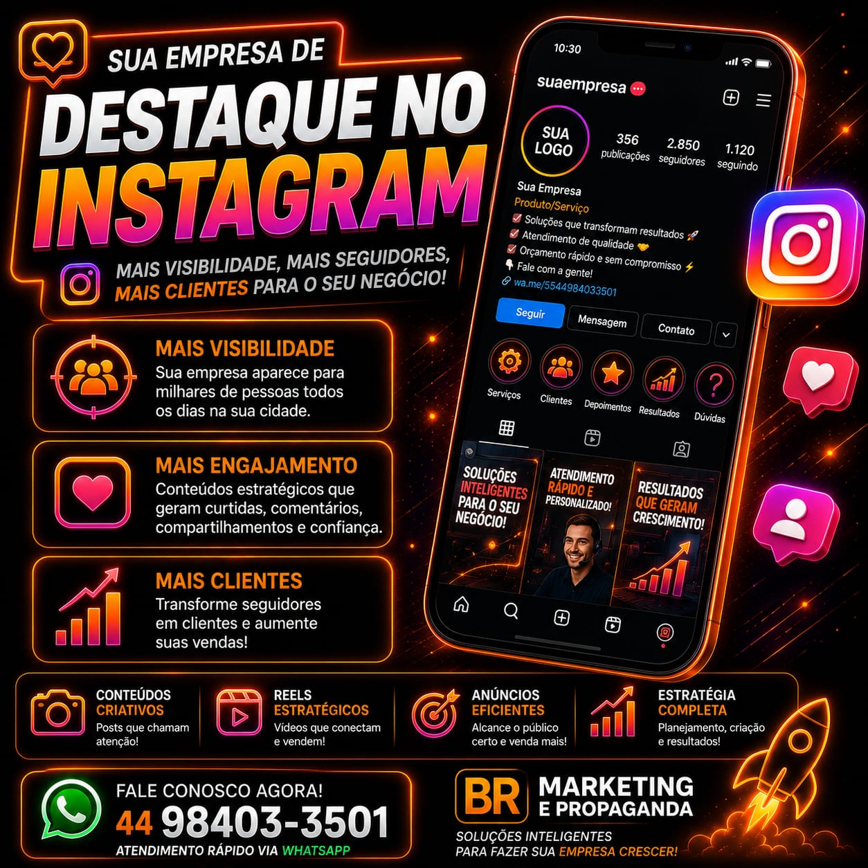 Destaque no Instagram