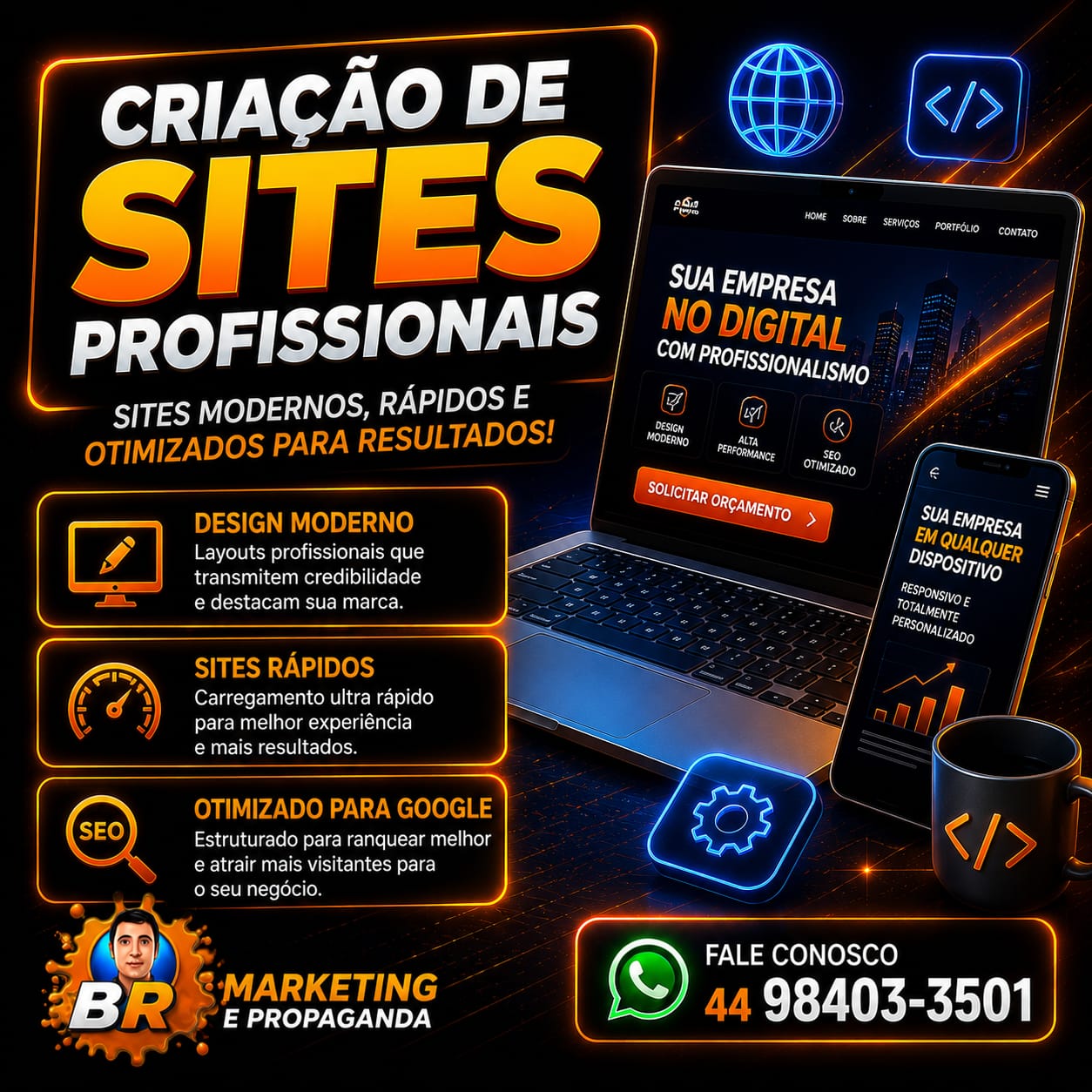 Criação de sites profissionais